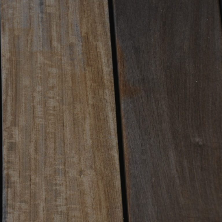 Nettoyage vapeur d’une terrasse en bois Terrasse en bois nettoyée à la vapeur